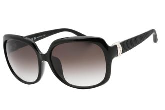 Ferragamo SF739SA Oversized Gradient Lens Sunglasses - Black