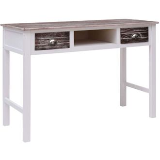vidaXL Escritorio De Madera Marr&oacute;n 110x45x76 Cm Vidaxl
