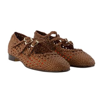 Carel Womens Ariana S Flat Brown Raffia