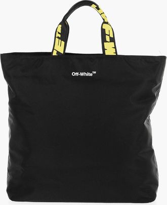 Off-white Borsa Tote HARDCORE in Nylon con Manici Logati Off-White