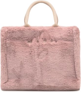Marni Faux Fur Tote - Dames - Shoppers - Roze - ONE Size - Katoen - Tassen