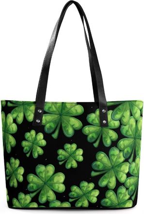Generic St Patricks Day Shamrock Tote Bags for Women Cute Shoulder Purses Handbags