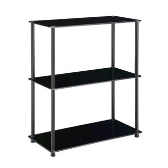 Convenience Concepts Designs2Go Classic Glass 3 Tier Bookshelf