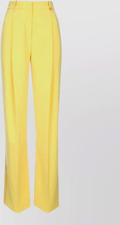 Elisabetta Franchi pleated trousers belt loops side slits