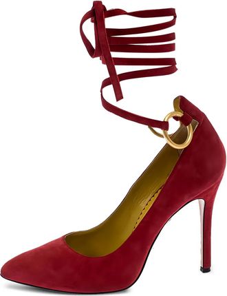 Charlotte Olympia Pumps in pelle 100mm - Rosso