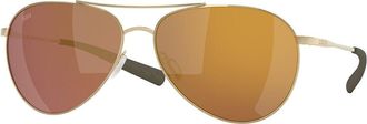 Costa 6S6003 Piper Polarized 600321 Mens Sunglasses Gold Size 58