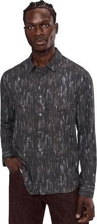 John Varvatos Ross Shirt W675R25 Mens Clothing Dark Brown : LG, Modal