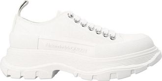 Alexander McQueen White Cotton Sneakers