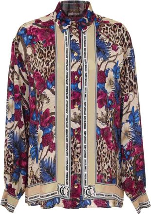 Roberto Cavalli Shirts - Dames - Overhemden - Veelkleurig - XL - Overhemden