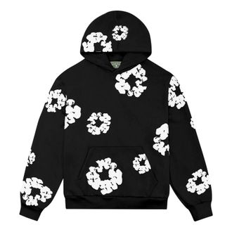 Denim Tears Cotton Wreath Hoodie Black White 301-010-30