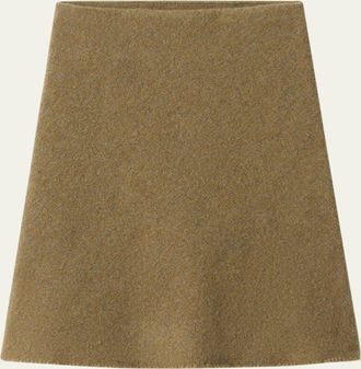 Miu Miu Wool A-Line Skirt