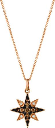 Le Vian Chocolate Diamonds 14K Rose Gold 0.24 Ct. Tw. Diamond Pendant Necklace