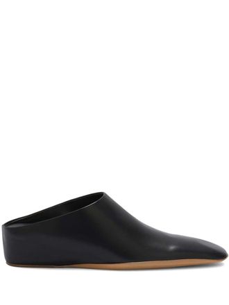 Jil Sander Mules a punta quadrata - Nero