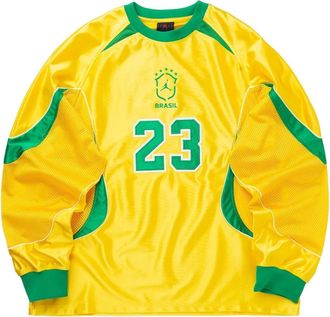 Nike Jordan Air Jordan Goalie 2026 Jersey Varsity Maize Lucky Green IF3900-741