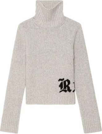 Zadig&Voltaire Nalma trui met hoge hals - Grijs