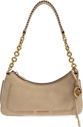 Michael Kors Nolita Tas - Dames - Schoudertassen - Beige - ONE Size - Leer - Tassen