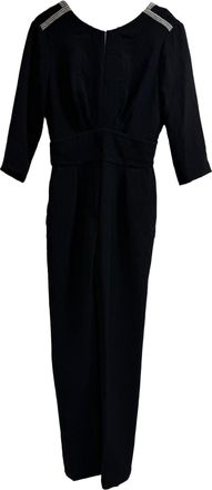 BA&SH Ba & sh Crew Neck Jumpsuit in Black Polyester