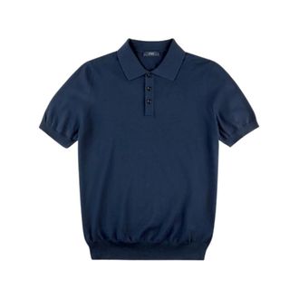 Fay Polo Shirts, male, Blue, Size: 2XL Girocollo F.18 Tinto Capo