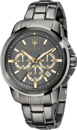 Maserati Herenhorloge Successo 44 mm Armband Roestvrij Staal R8873621007 - Heren - Horloges - Zwart - ONE Size - Accessoires