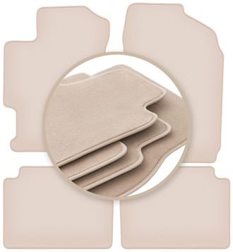 OEM Alfombrillas Beige Premium Para Mazda 6 I Gg / Gy Familiar, Sed&aacute;n, Liftback 2002-2007