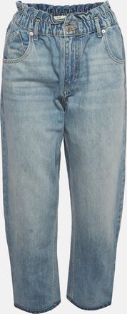 Maje Blue Faded Denim Elasticated Jeans