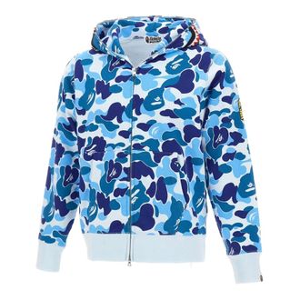 A Bathing Ape Zip-throughs, male, Blue, Size: XL ABC Camo 2nd Shark Hoodie