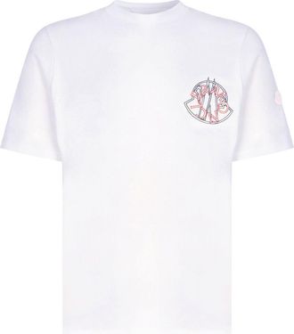 Moncler PRINTED ARCHIVE LOGO T SHIRT Size: XXL, colour: WHITE