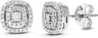Vir Jewels 1/4 cttw Lab Grown Diamond Composite Earrings in Sterling Silver With Push Backs For Women
