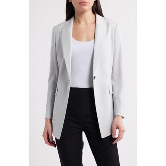 Theory Etiennette Gabardi Blazer in Fog at Nordstrom Rack, Size 00