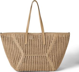 Brunello Cucinelli Techno raffia BC Duo bag in Rope at Nordstrom