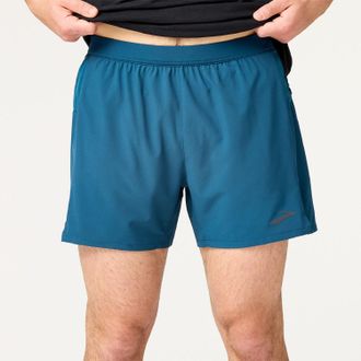 Brooks Mens Journey 5 Shorts Blue M