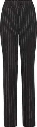 Philipp Plein Pinstriped Straight Lady Trousers