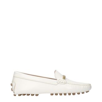 Tod's Tods Mujers Mocasines Gommino Piel Blanco