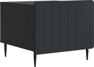 vidaXL Mesa De Caf&eacute; Negro 49 X 50 X 42 Cm Madera De Ingenier&iacute;a Vidaxl