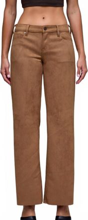Hidden Jeans Womens Suede Comfort Flare Pants In Caramel