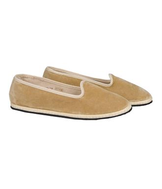 Vibi Venezia Womens Furlana Velvet Shoe In Palude