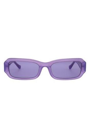 Florence By Mills 54mm Rectangular Sunglasses in Pearlised Purple at Nordstrom Rack