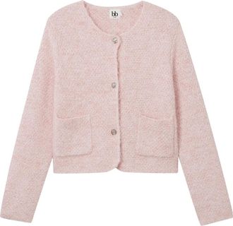 B+ab Vest met zak en knoop - Roze