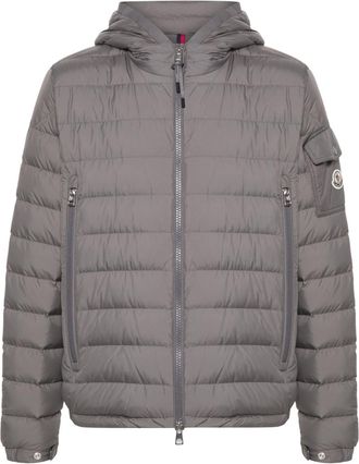 Moncler Galion padded jacket - men - Polyester/Down/Polyester/Feather - 2 - Grey