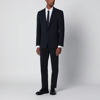 Dolce & Gabbana Martini double-breasted dress in blue stretch wool