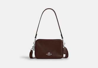 Coach Womens Mini Carey Crossbody Bag in Brown | Leather