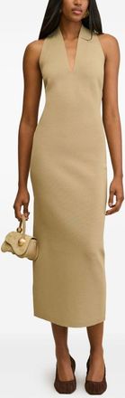 Cult Gaia Caia Halterneck Midi Dress - Womens - Viscose/Nylon