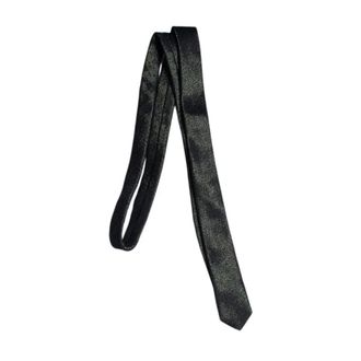 Saint Laurent Pre-owned Vintage Zijden Stropdas - Heren - Pre-owned - Zwart - Maat: ONE Size Zijde