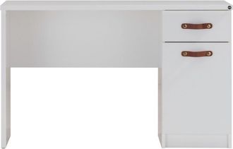 Muemue Escritorio Con Caj&oacute;n Y Puerta Blanco 78x125x59cm