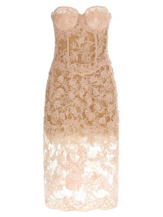 Ermanno Scervino Multicolor Polyester Midi Womens Dress