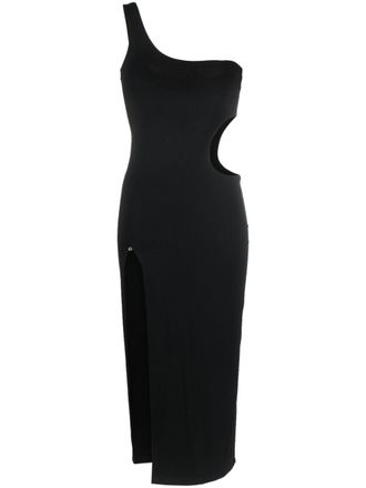 Nissa one-shoulder cut-out midi dress - women - Spandex/Elastane/Viscose/Nylon - 36 - Black