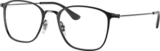 Ray-Ban Demo Square Unisex Eyeglasses RX6466 2904 51