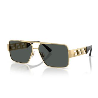 Versace Ve2290 Navigator Zonnebril - unisex - Accessoires - Geel - Maat: 61 MM