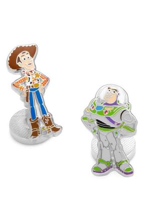 Cufflinks Inc. Woody & Buzz Lightyear Mismatched Cuff Links in Multi at Nordstrom