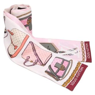 Louis Vuitton Pre-owned Scarves, female, Multicolor, Size: ONE SIZE Pre-owned Vintage Silk Scarf